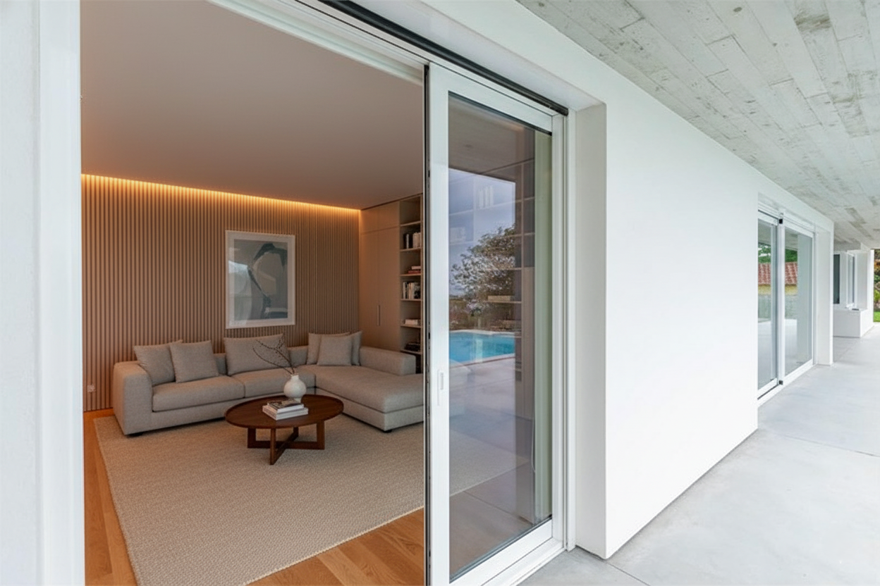 Cerramiento PVC abatible en terraza en Cádiz